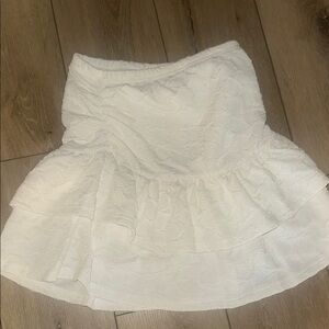 Elegant White Lace Skirt